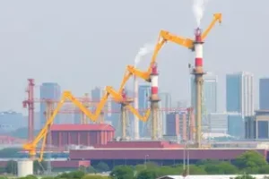 lucros do setor industrial na China