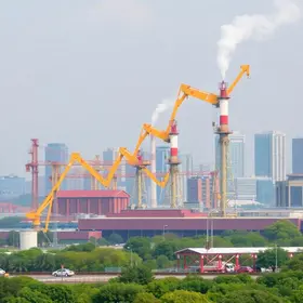 lucros do setor industrial na China