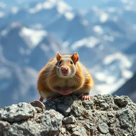 rato encontrado a quase 7 mil metros de altitude